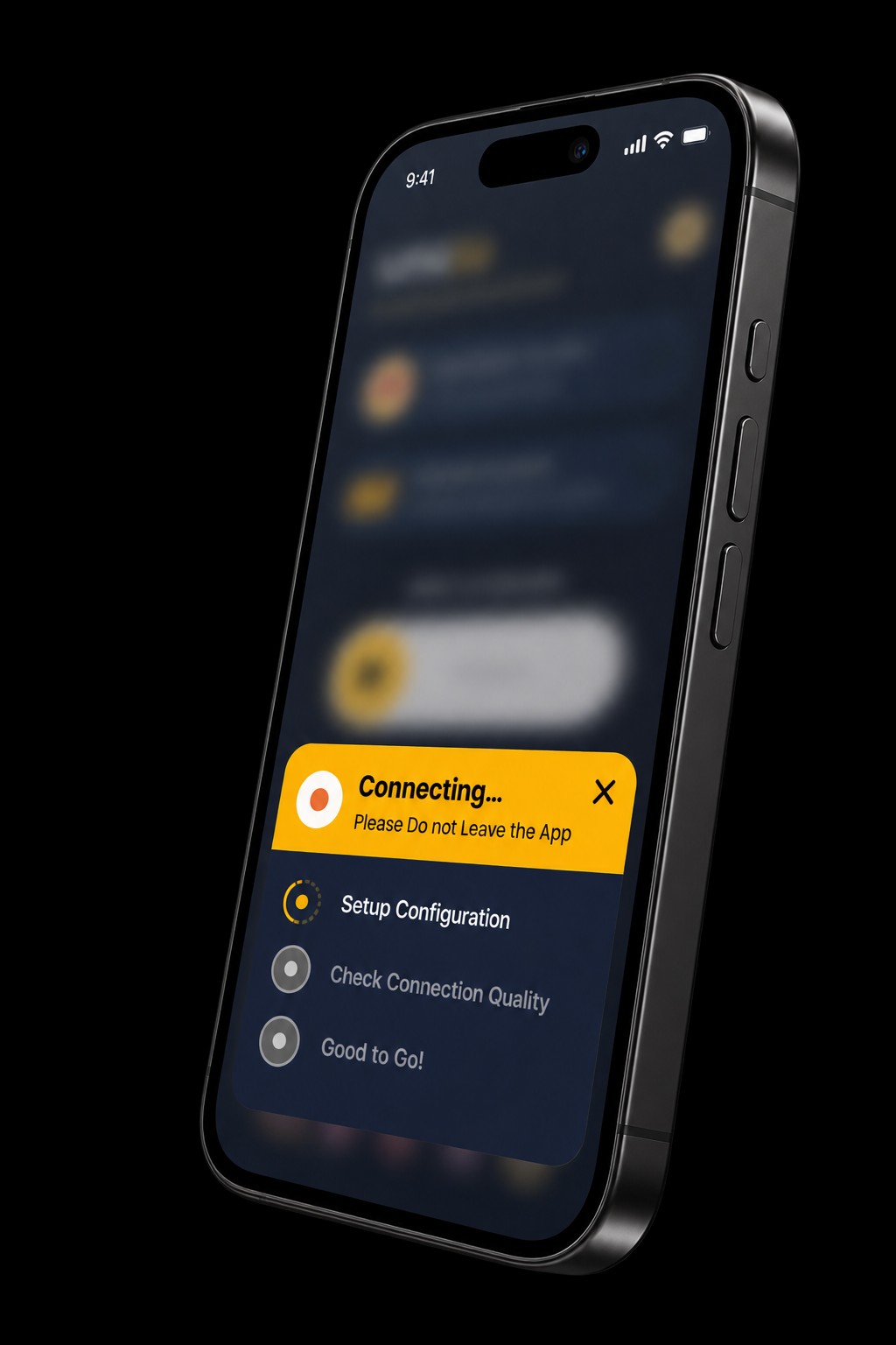 VPNSix connection screen